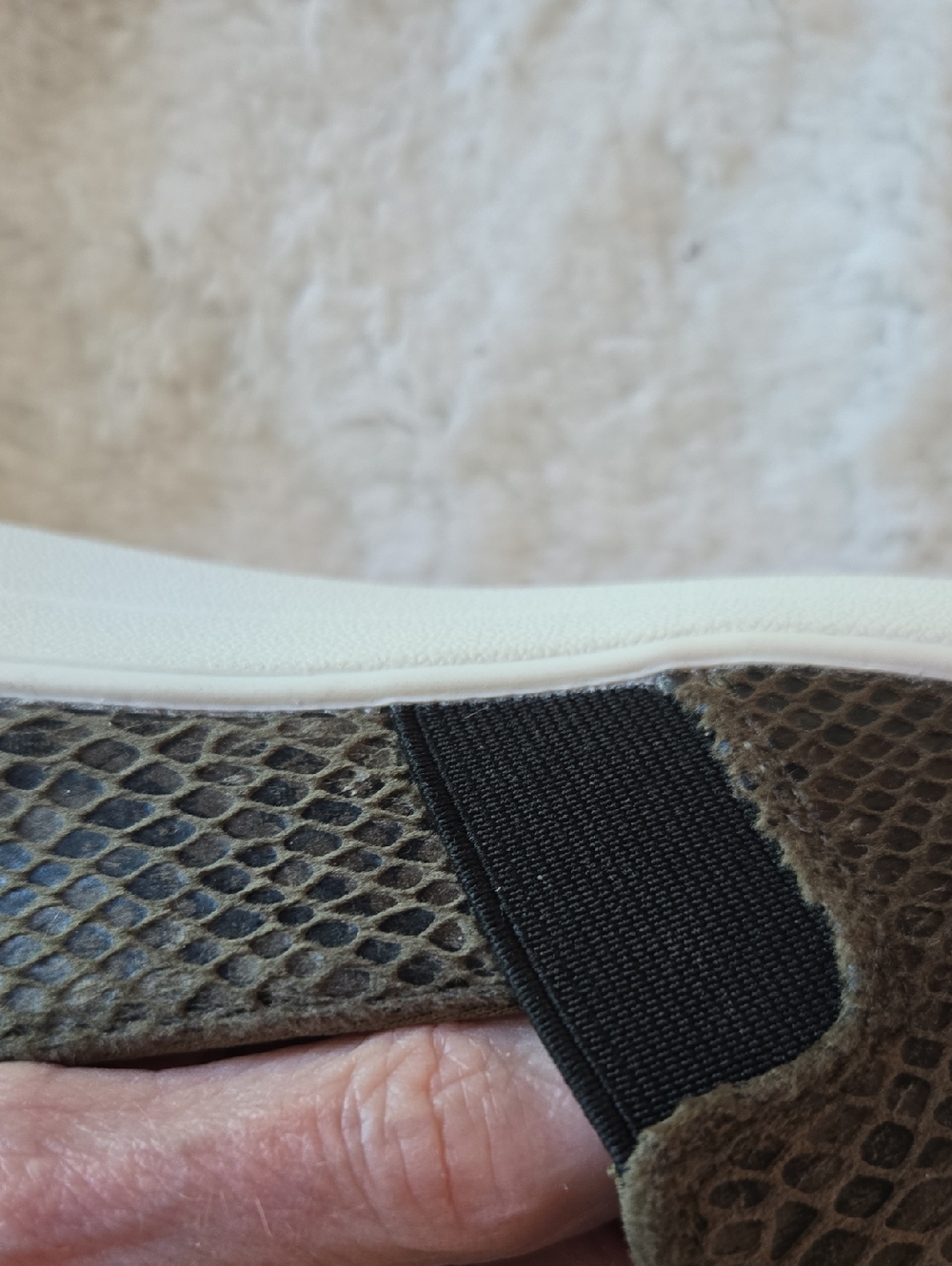 Ryka Olive-Tone Slip-On Sneakers with Front Zip - Picture 9 of 9